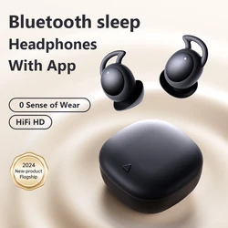 New Bluetooth Sleep Earbuds 0 Sense of Wear Earphone App Control with Multi-Music for Sleep Mini Comfortable Headset Headphones