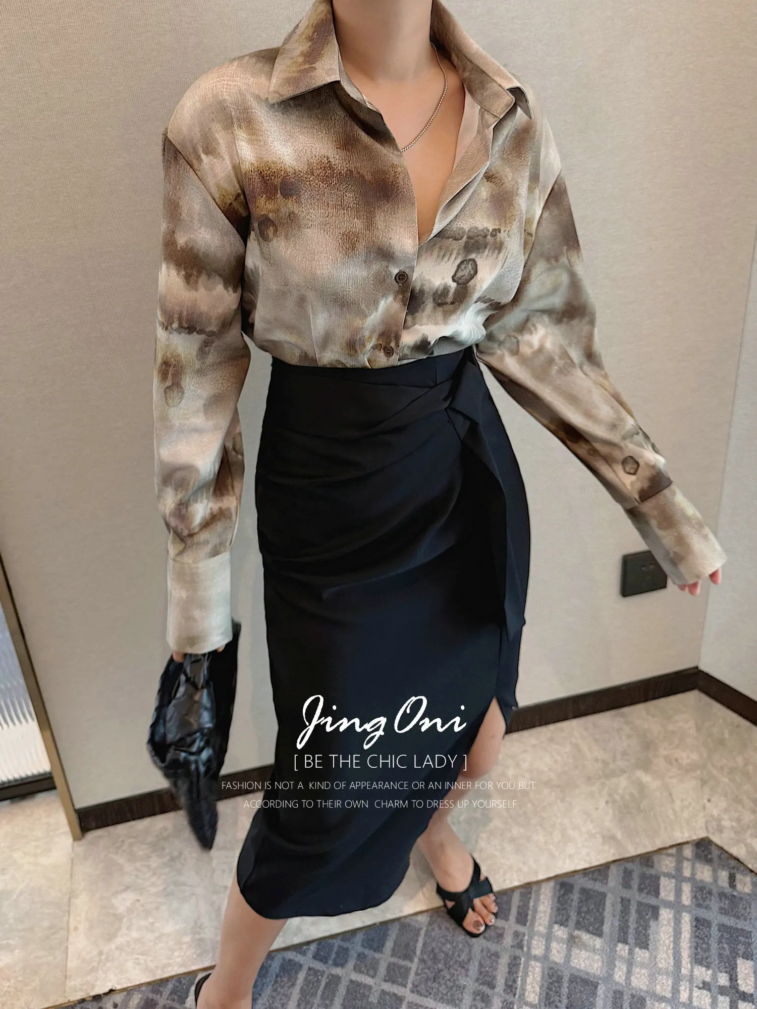 

Tie Dye Shirts Blouses Tops Y2K Woman Clothing 2025 Autumn Stylish Long Sleeve Korean Fashion Style Vintage Elegant New Chic