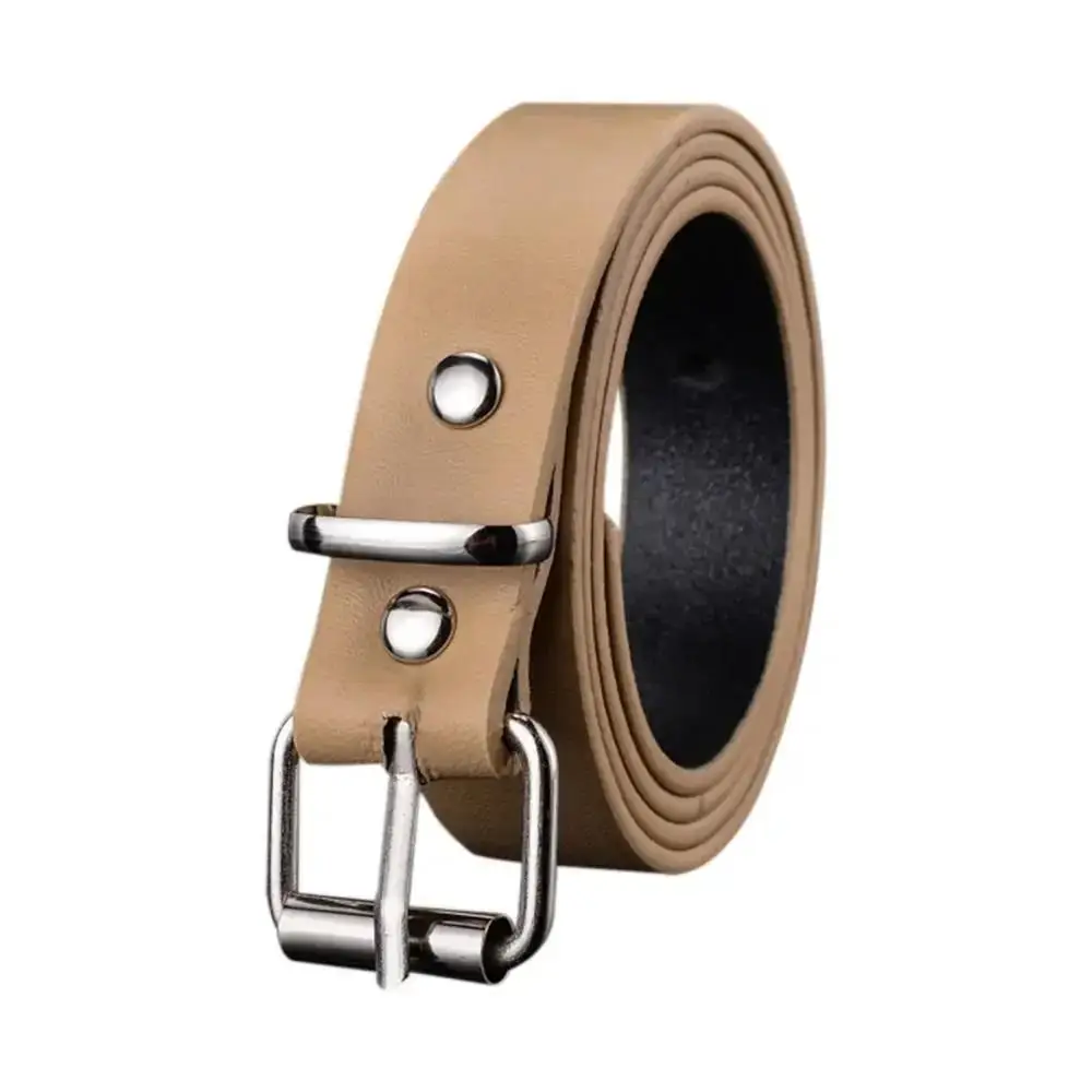 Kinderen PU lederen riemen jongens meisjes kind tailleband tailleband metalen gesp voor jeans broek broek jurk verstelbare riem