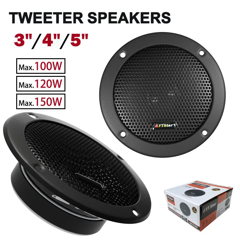 2PCS 100/120/150W Car Tweeter Speaker 3