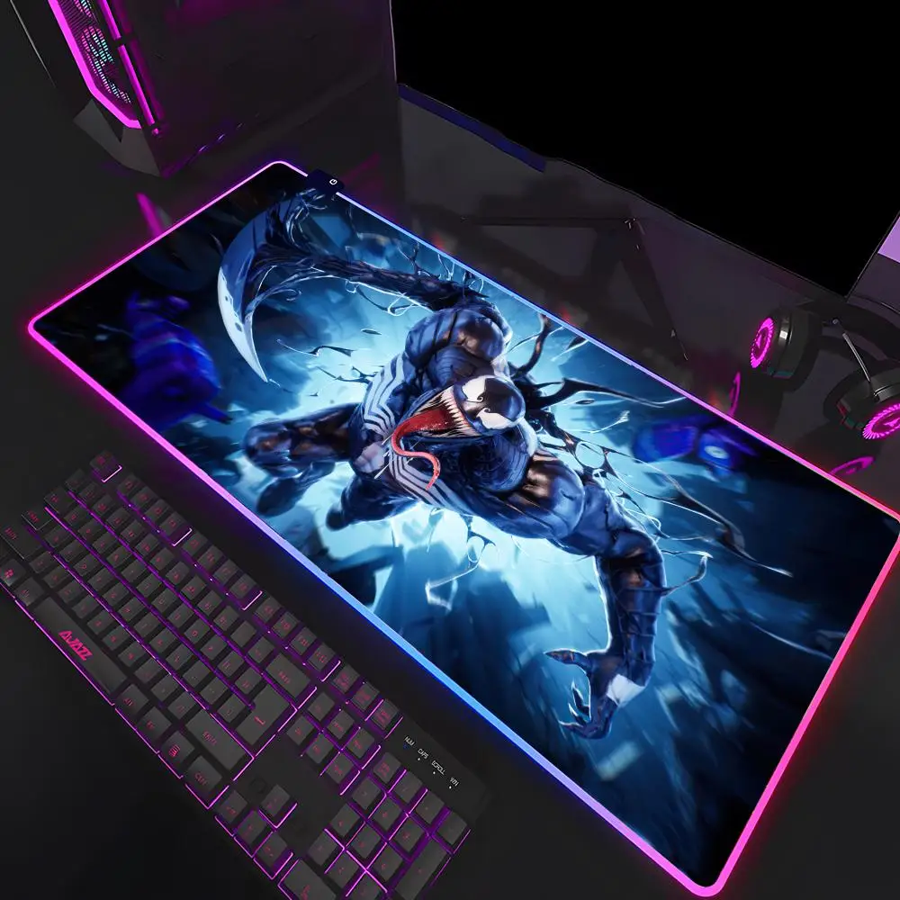 P-Predator B--Badlands ماوس الوسادة ماوس HD الطباعة ألعاب الكمبيوتر قفل الحافة عدم الانزلاق RBG ماوس الوسادة XXL90x40cm لوحة المفاتيح الكمبيوتر #3