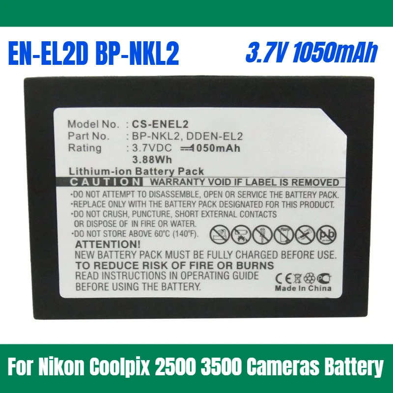 3.7V 1050Mah EN-EL2… - image