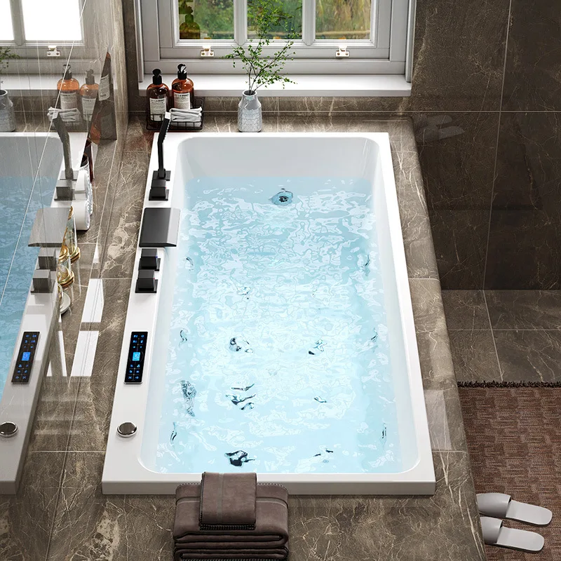 

Embedded bathtub acrylic, surf massage household adult inlaid bricklaying intelligent constant temperature heating bath