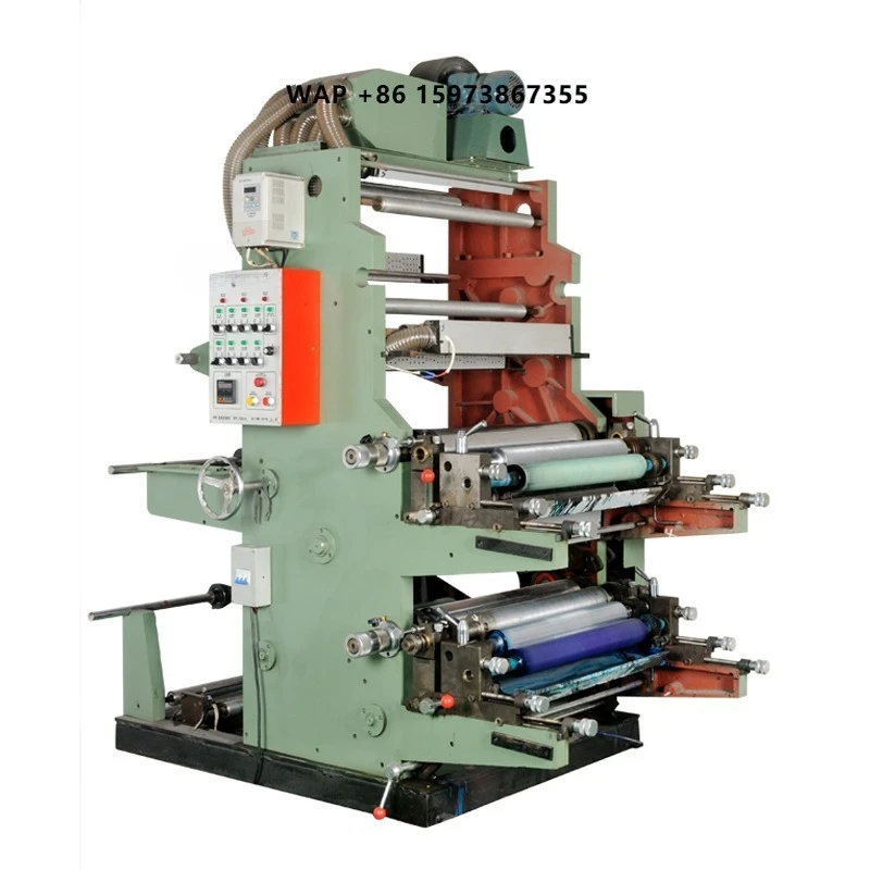 Dexidna Plastic Film Opp Pe Pet Bag Flexographic Printing Press Flexo Printing Machine 2 Color