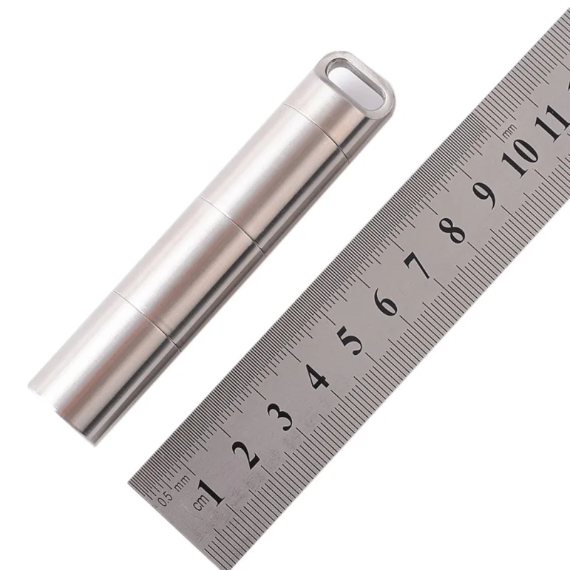 

EDC-контейнер для таблеток, многосекционный, из нержавеющей стали, водонепроницаемый, герметичный, для путешествий, для хранения лекарств на открытом воздухе ﻿