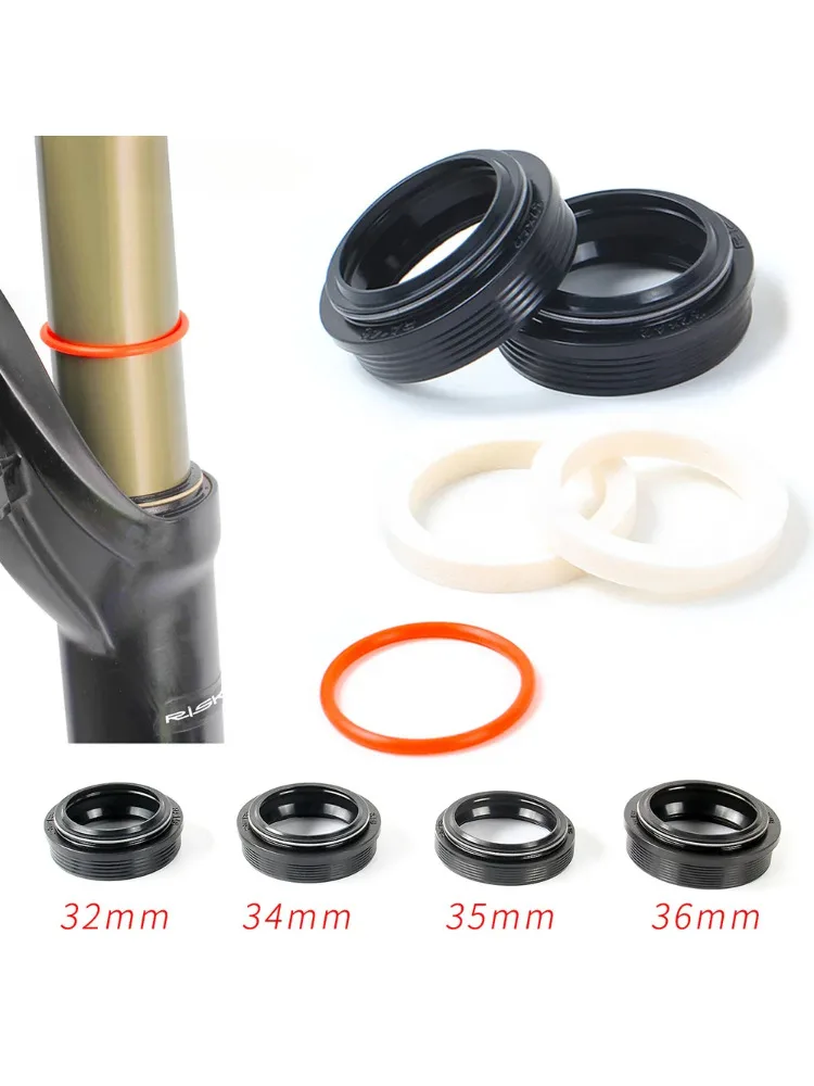 AliExpress UK RPXBGUCKARHG Bicycle Mountain Bike Suspension Front Fork Dust Seal Oil Sponge Ring 32 34 mm 35mm 36mm MTB Bicycle Fork Inner Tube Dust Seal T