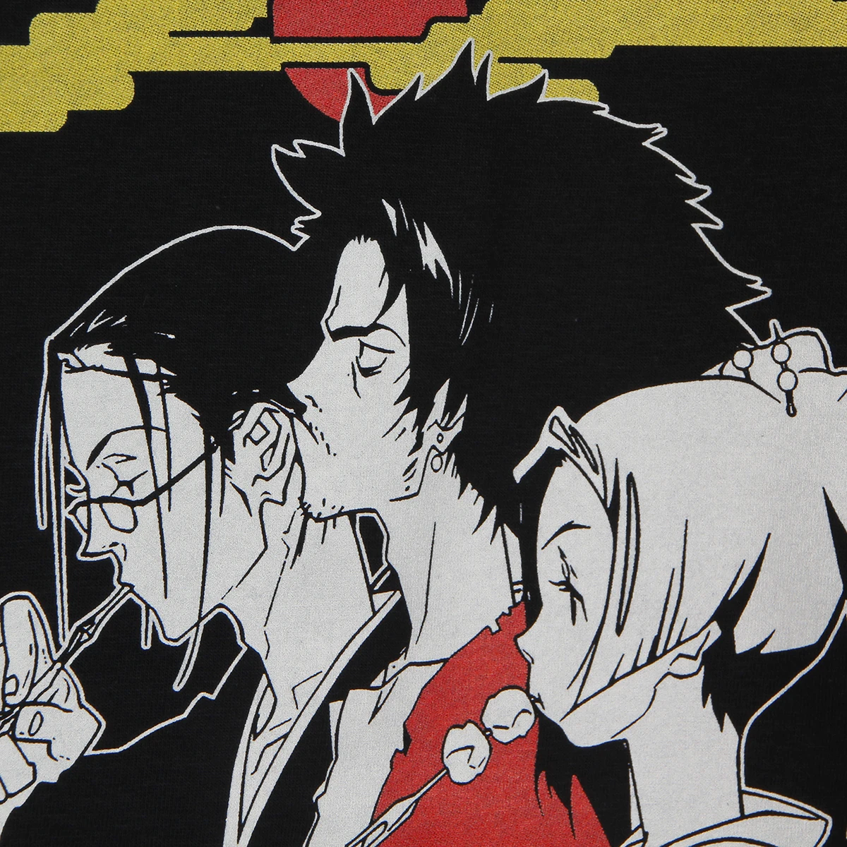 Samurai Champloo T-Shirt Japanese Anime Shinichiro Watanabe Cowboybebop Men Summer Cotton Tee Shirt