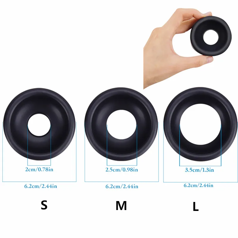 Silicone Sleeve Vacuum Pump Seal Trainer Penis Pump Ring Accessories for Penis Enhancer Trainer Sex Toy Men Penis Pump Ring