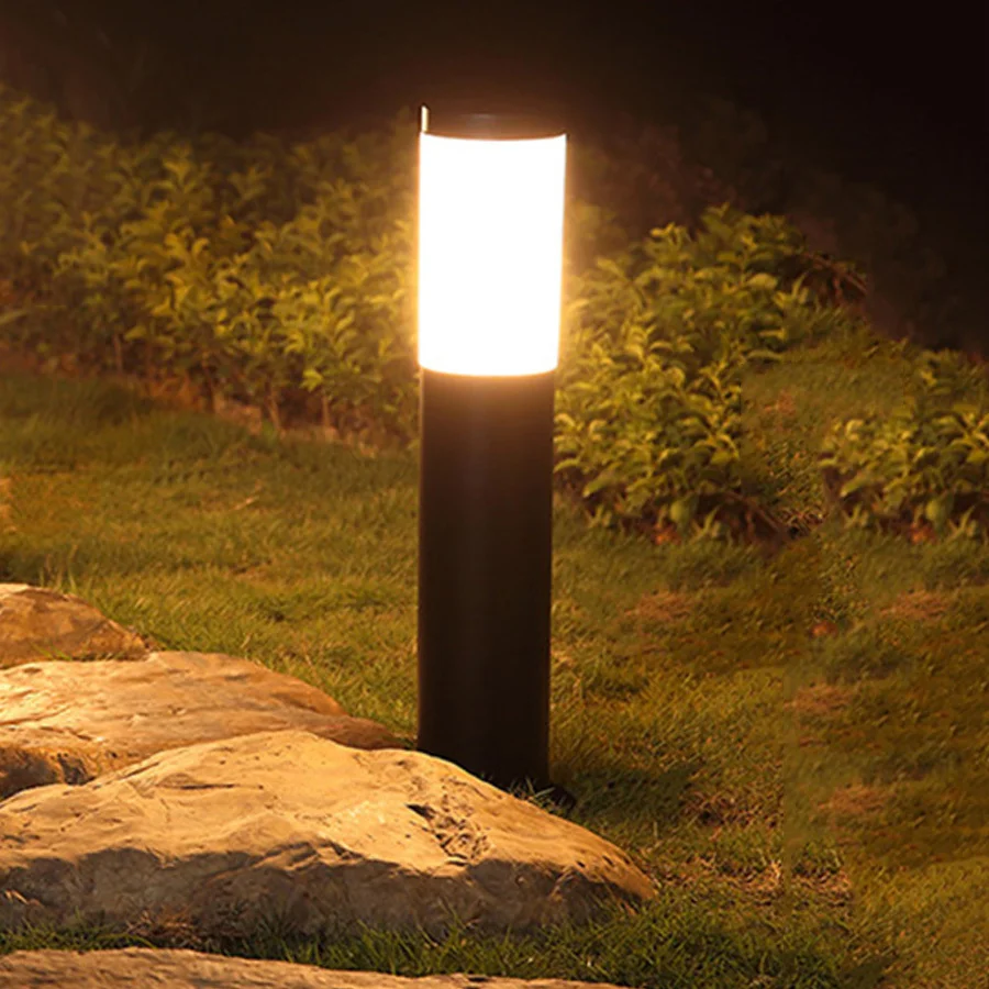 

Aluminum Outdoor E27 Landscape Path Light IP65 Waterproof Garden Floor Lamp Walkway LED Bollard Light for Lawn Driveway Decor