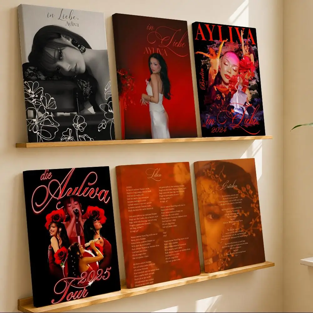 Pop Singer A-AylivaS Framed Wall Painting Framed Poster Wall Decor – Complements Any Wall Ambiance