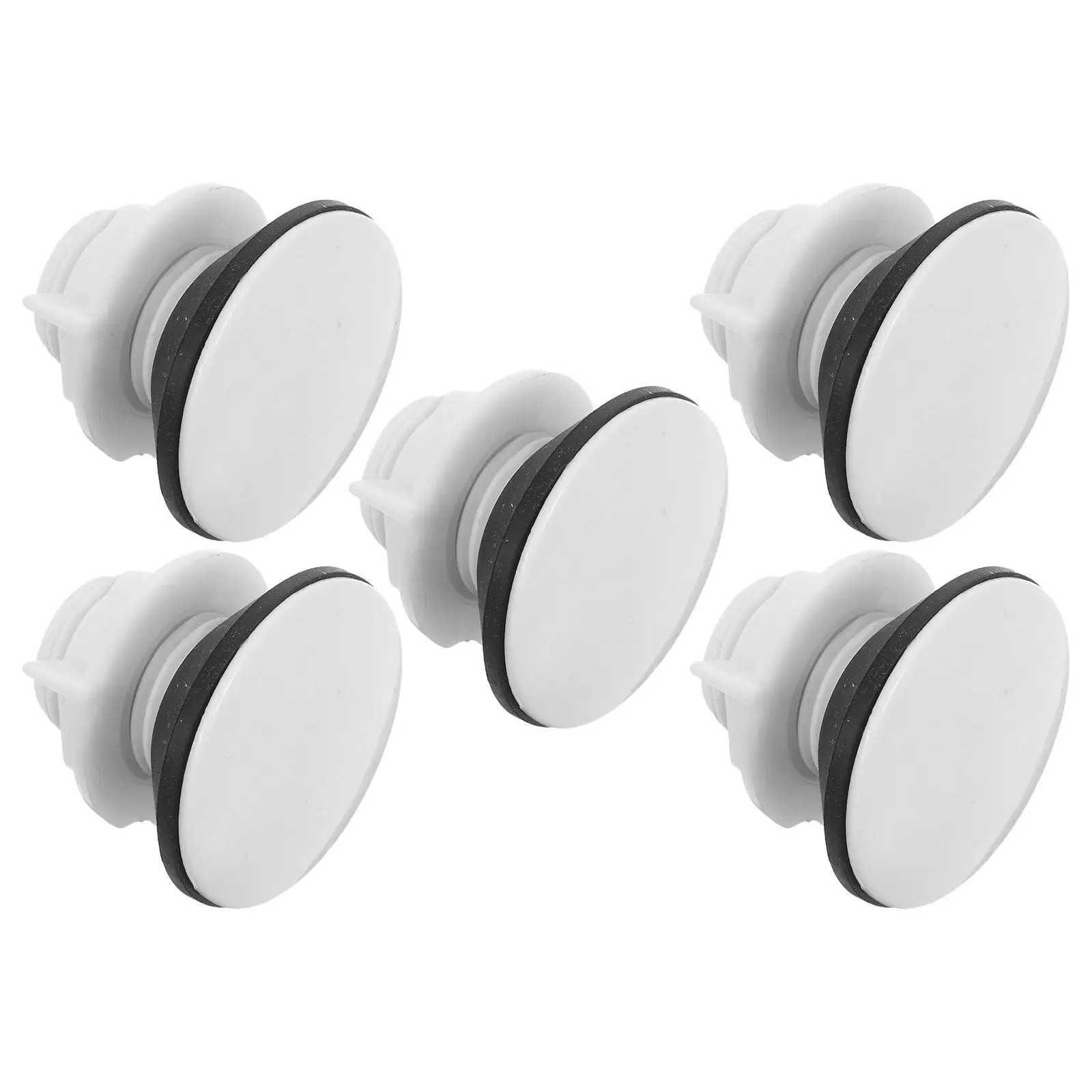 5Pcs Universal Toilet Water Tank Plug Repair Accessories Polished Brass Leak Proof 4-Point Thread for Aquarium Pool Bucket