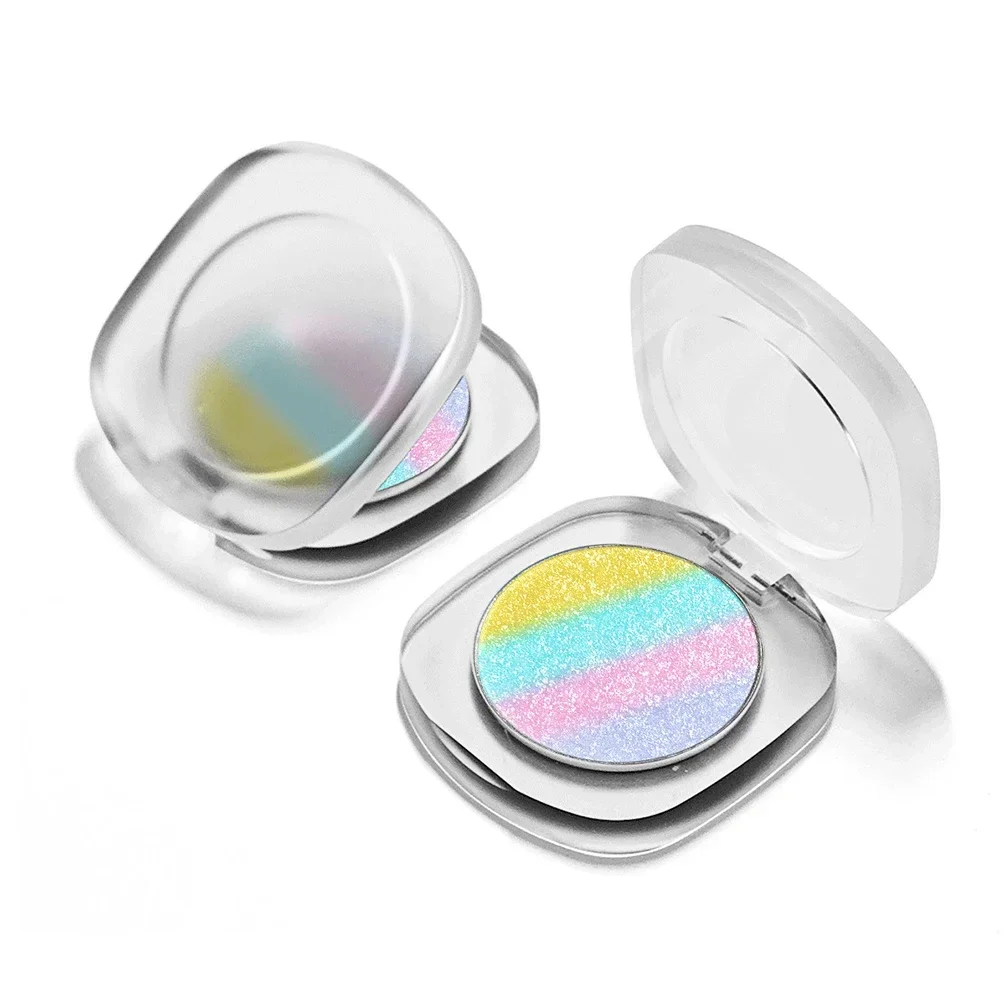 Private Label Chameleon Eyeshadow Custom Logo 42mm Rainbow Colorful Diamond Eye Shadow Bulk Optical Light-changing Cute Makeup