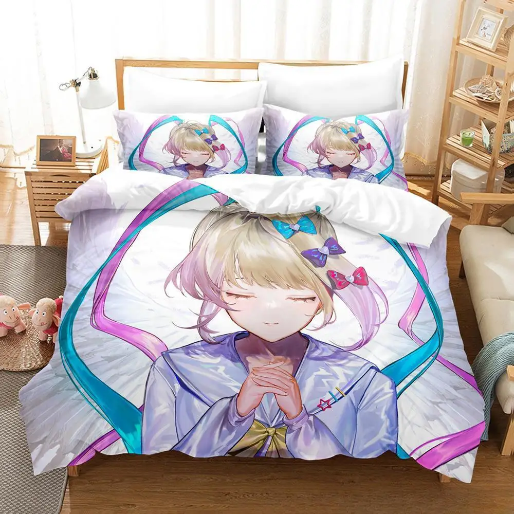 

NEEDY GIRL OVERDOSE Bedding Set Cartoon Anime three-piece set Adult Kid Bedroom Duvetcover Sets 3D Kawaii Girls conjunto de cama