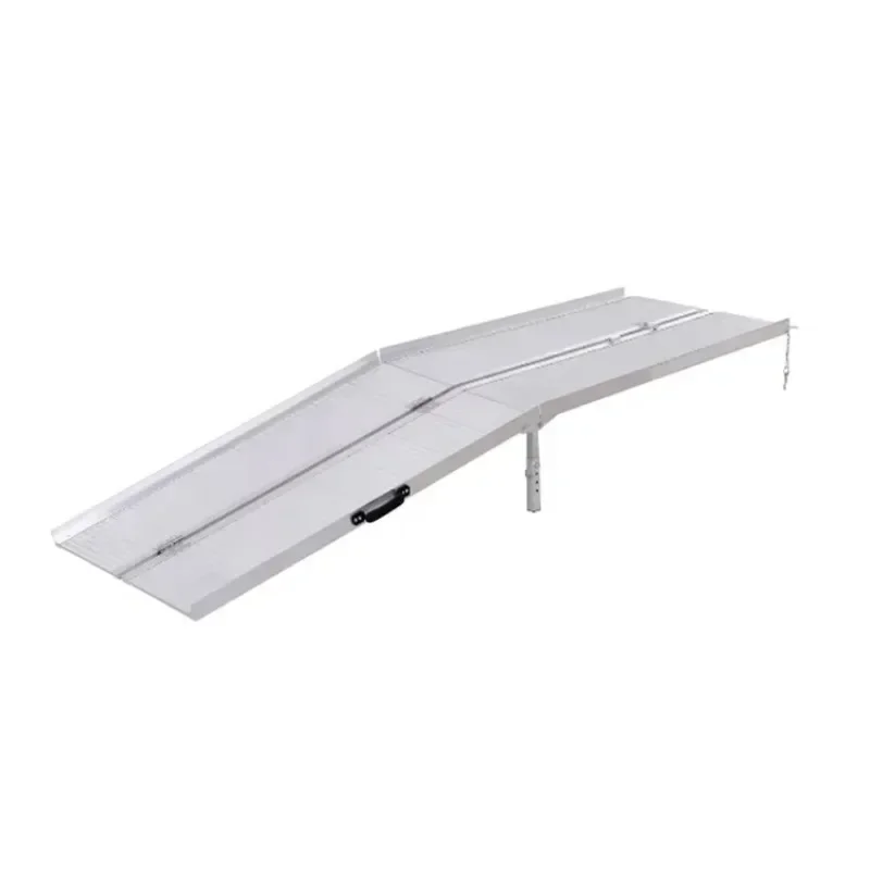 Hot SalesAluminum Folding Wheelchair Ramp, Portable Threshold Ramp 8', For Scooter Steps Home Stairs, 96