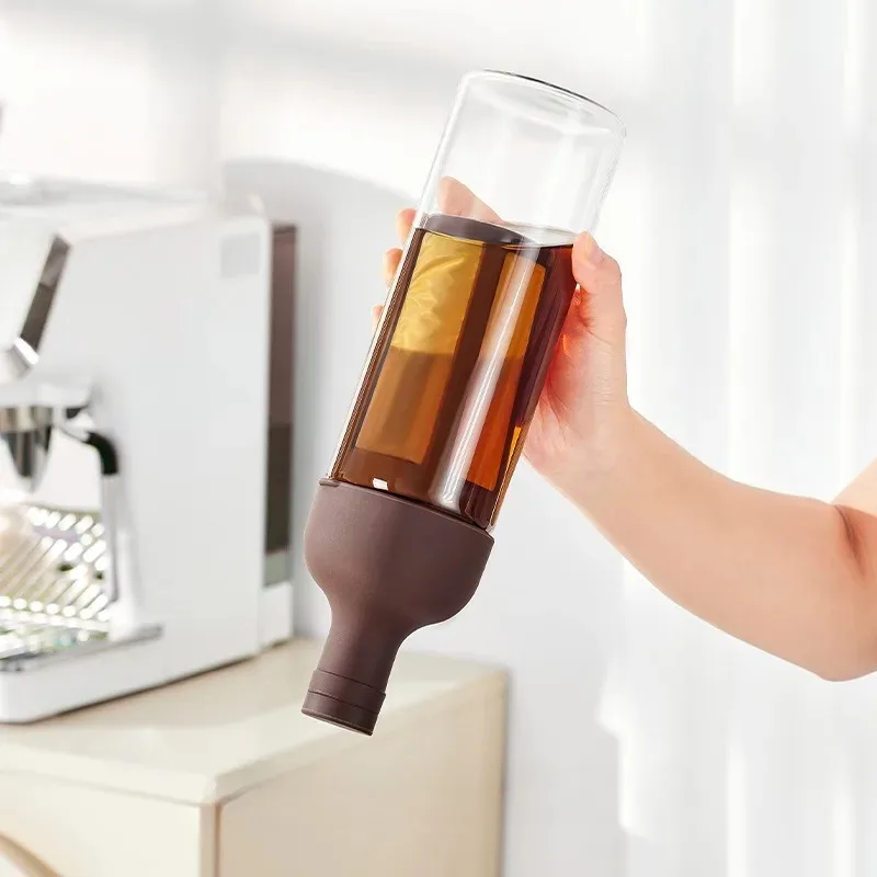 500ml Cold Brew Coffee Pot High Borosilicate Glass Household Cold Brew Bottle Cold Brew Fruit Tea Kettle for Home Use Coffee Pot