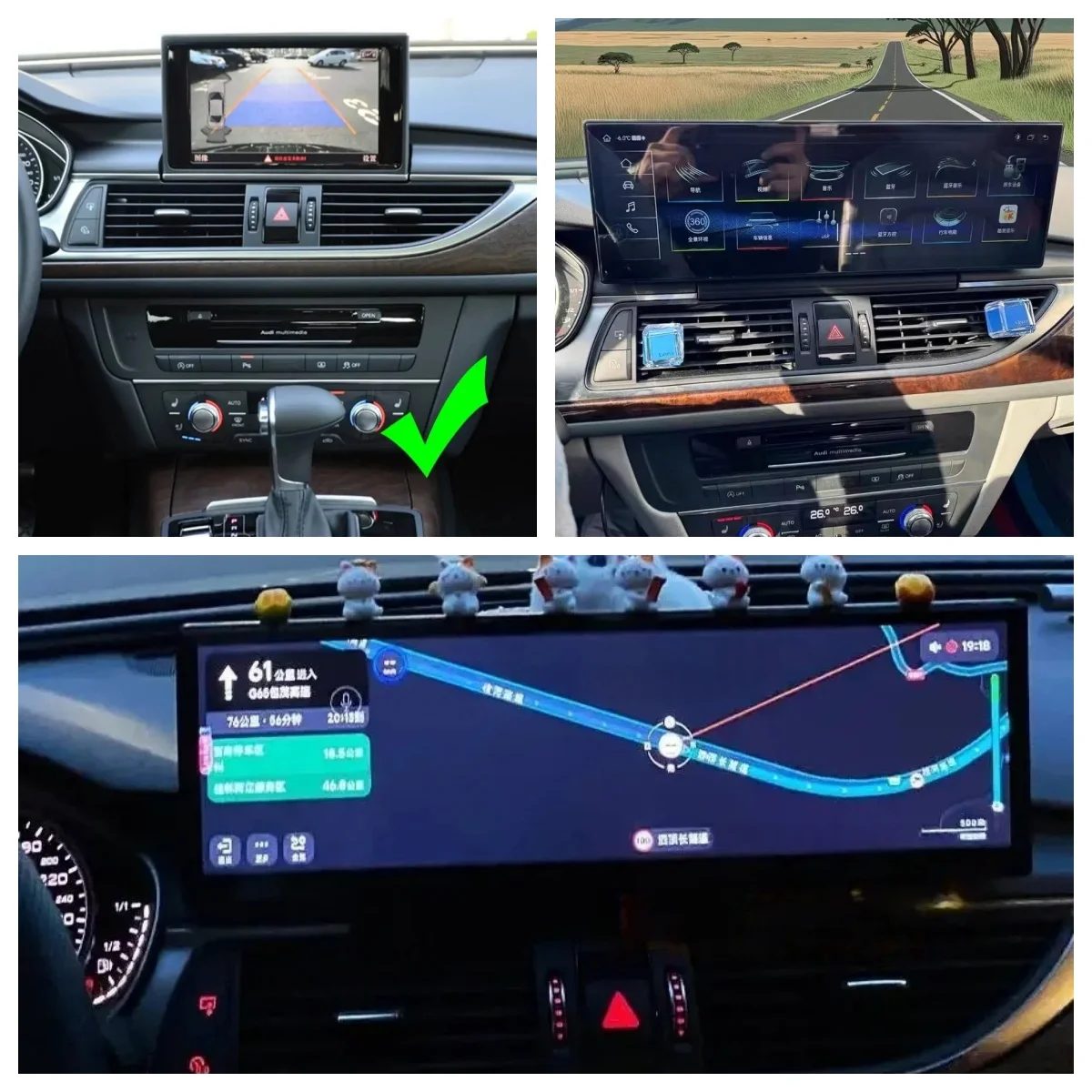 14.9inch LHD Android Screen For AUDI A6L A6 A7 2012-2018 Navi CarPlay Autoradio Stereo Car GPS Multimedia Video Player Head Uni