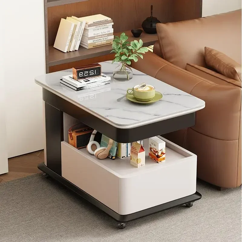 Trendy Storage Coffee Table Exquisite Glamour Delicacy Quality Side Table Space Saving Mesa De Centro Sala Living Room Furniture