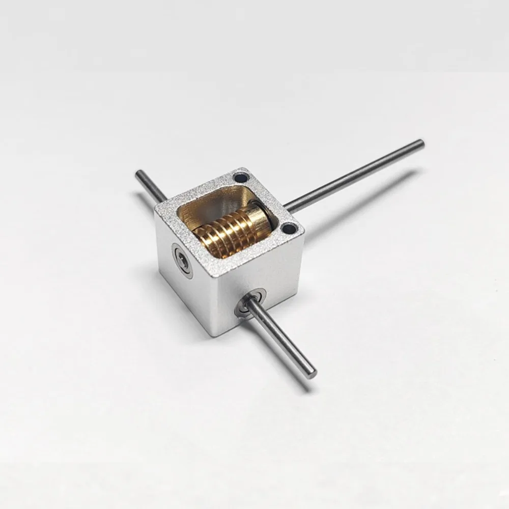 Mini Worm Gearbox 90 Degree Right Angle Steering Reducer Micro Transmission Commutator Low Speed Small Reduction Gear Box
