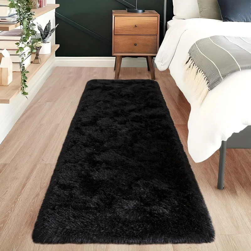 

VIKAMA Minimalist Silk-Blend Rug: Soft, Warm, and Non-Slip Living Room, Sofa, Bedroom, Entryway, and Bedside Rug for Home Decor