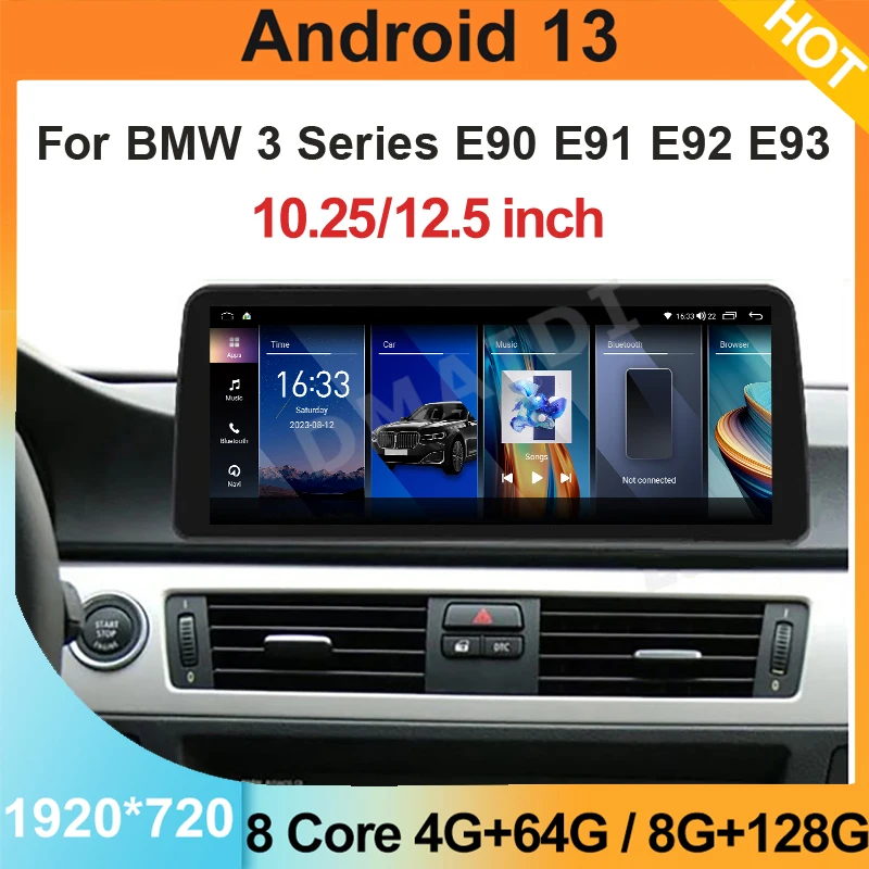 Android13 GPS Navigation Carplay Central Multimedia Screen 12.5