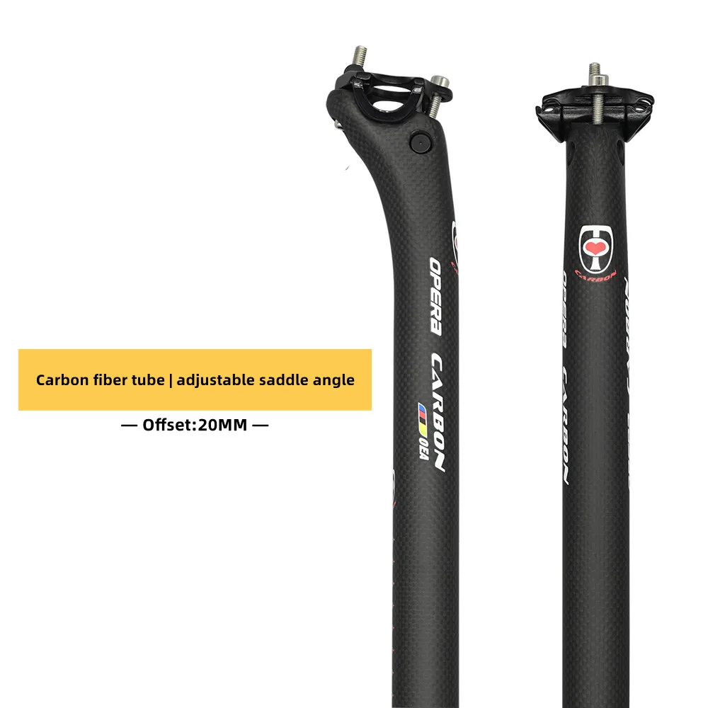 2024 Carbon Seatpost 27.2/30.8/31.6mm matte/Gloss 3k Carbon Fiber MTB/Road Bicycles Carbon Fiber seat post Light seat tube