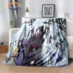 Anime Grandmaster of Demonic Cultivation Flannel Soft Throw Blanket Mo Dao Zu Shi Lightweight Warm Sofa Bed  Travel Quilt