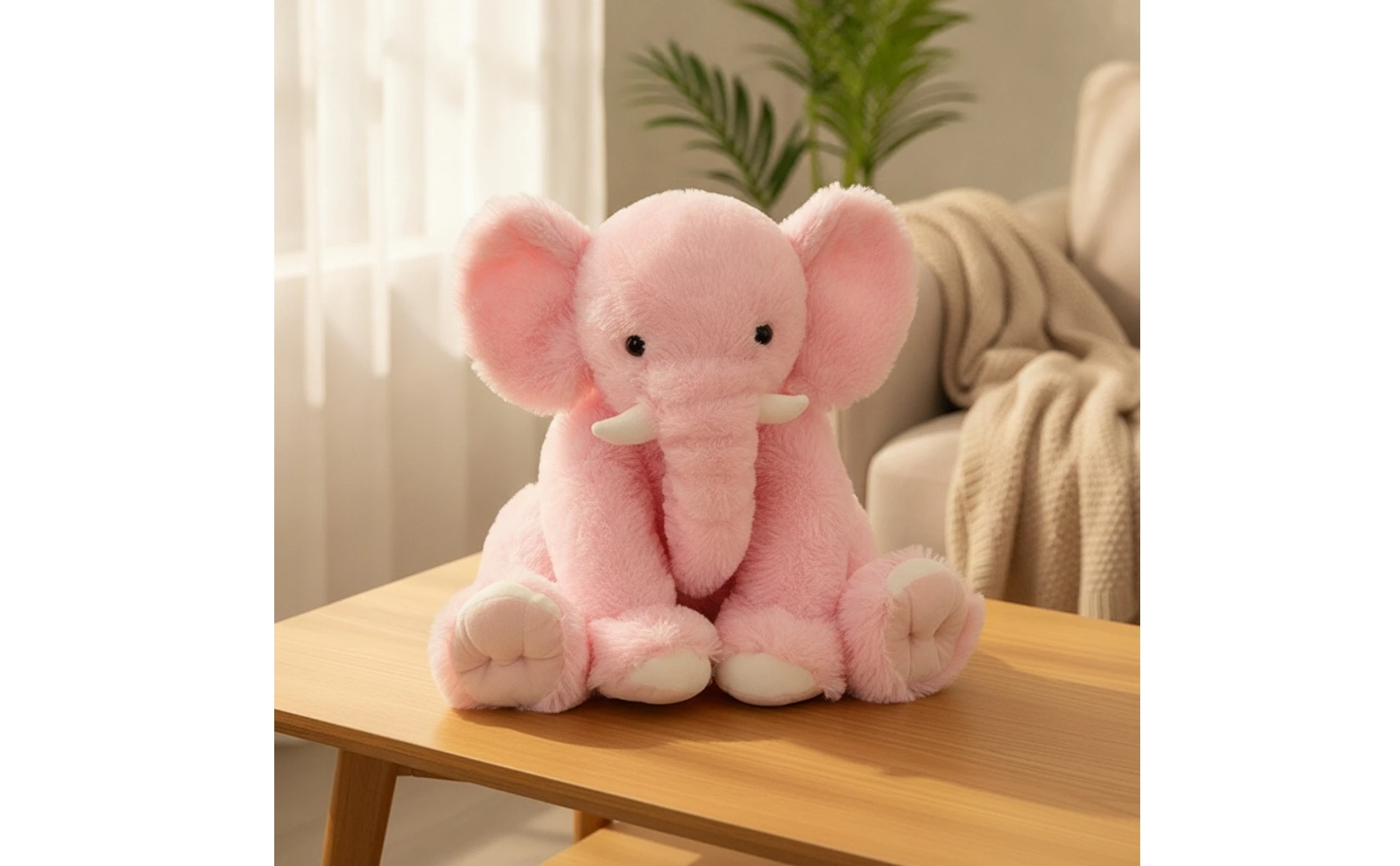 Elephant Stuffed Animal Soft Stuffed Elephant Cuddly Cute for Children, Nursery, Bedroom