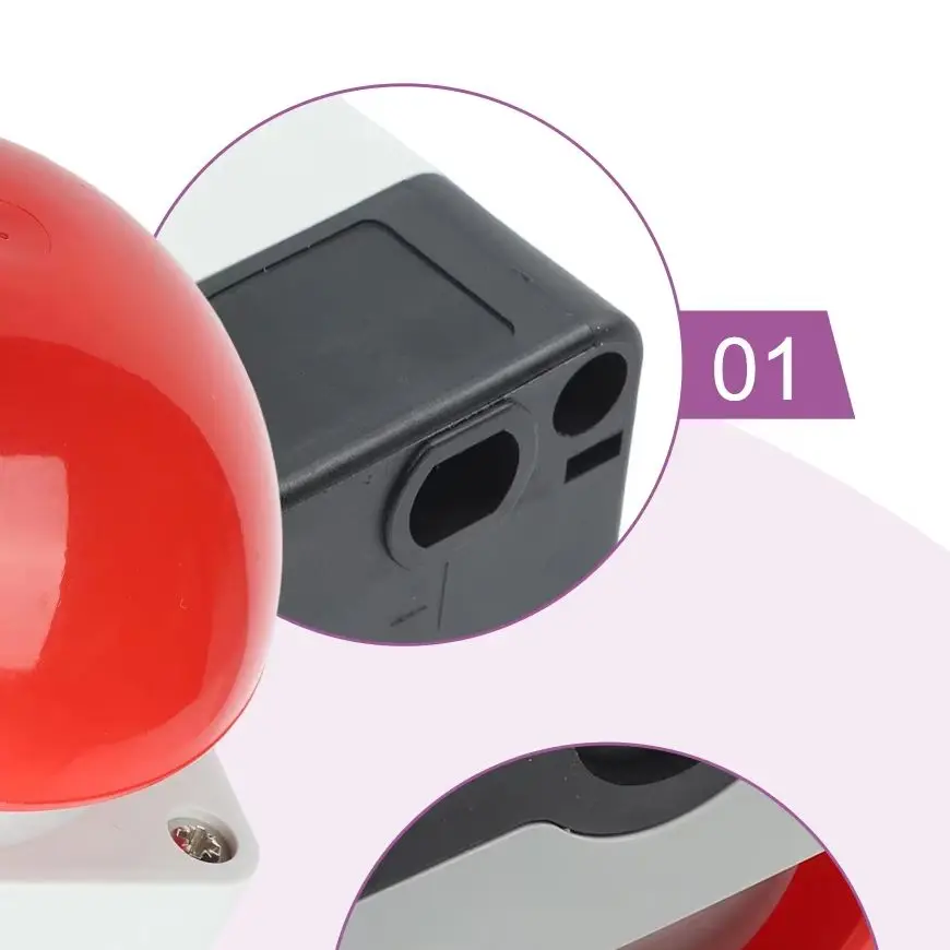 Mushroom Head Safety Stop Button Switch Self Resetting Foot Pedal Hand Push Control For Industrial Machinery IP65 Waterproof