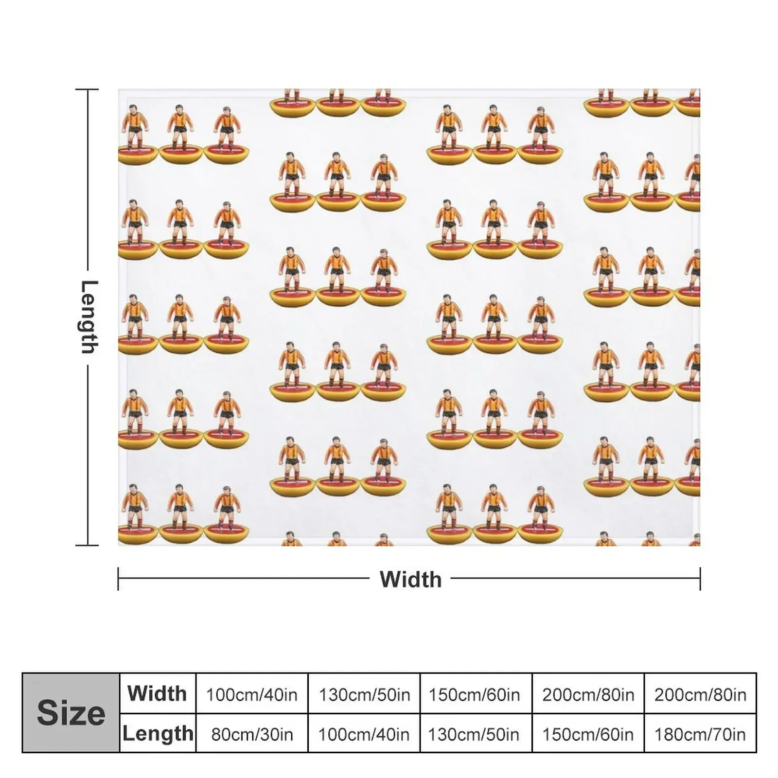 Classic Partick Thistle subbuteo players Throw Blanket Bed linens warm for winter Blankets