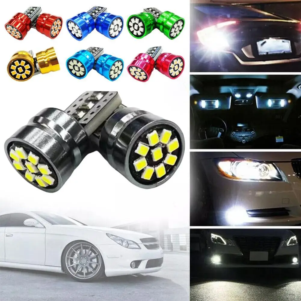 1pcs Car LED Light 12V High Brightness Clearance Lamp W5W T10 2016 9SMD LED Width Indicator Light Reading Lamp License Plate