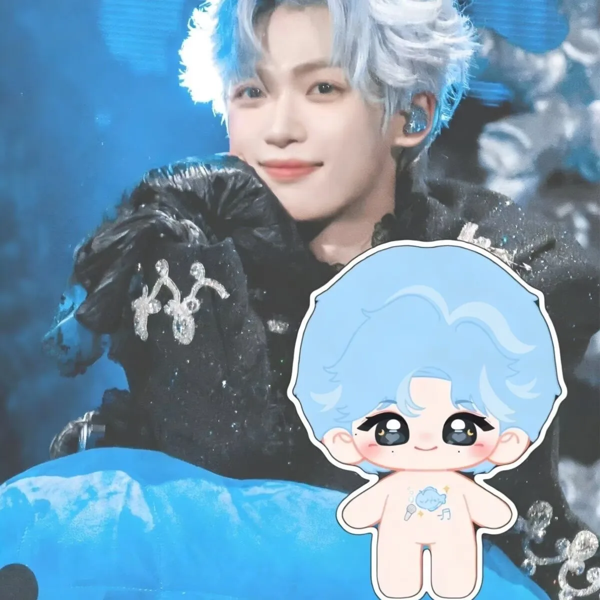 2026 New Ziyu Mermaid Prince Cosplay Attribute 20cm Cotton Doll Star Fan Doll Holiday Gift view 2