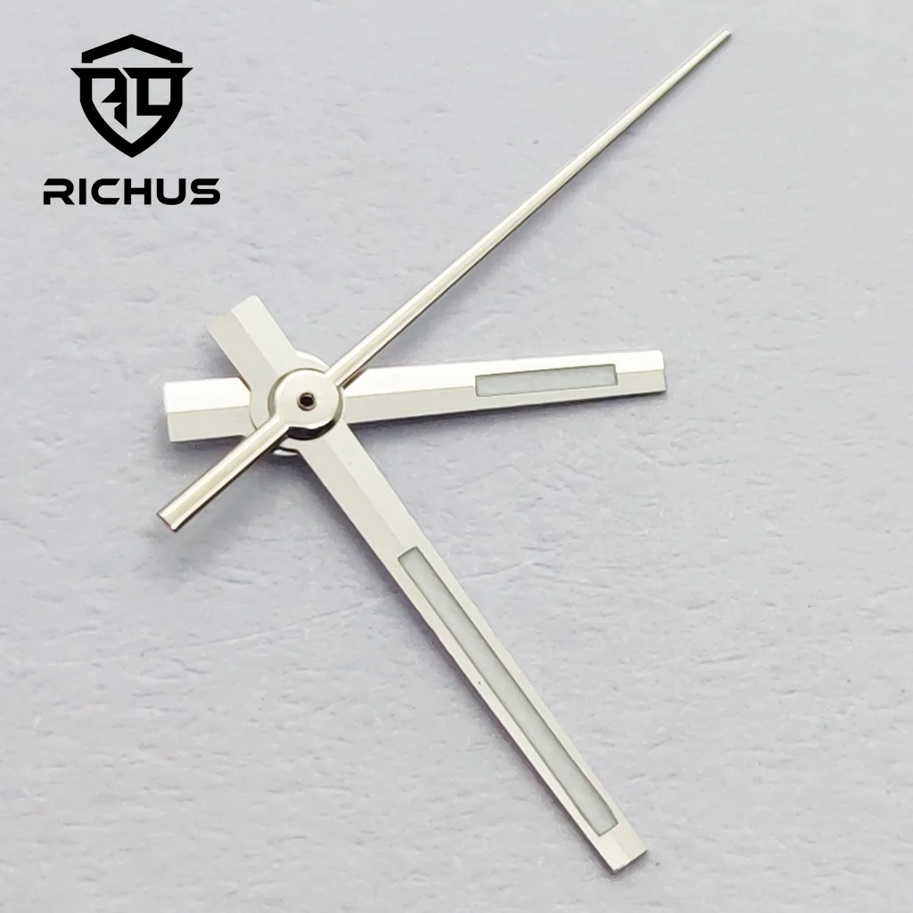 RICHUS Silver Gold Rose Gold Watch Hands Luminous Fit NH34 NH35 NH36 ETA2824 2836 Miyota8215-DG Movement view 5