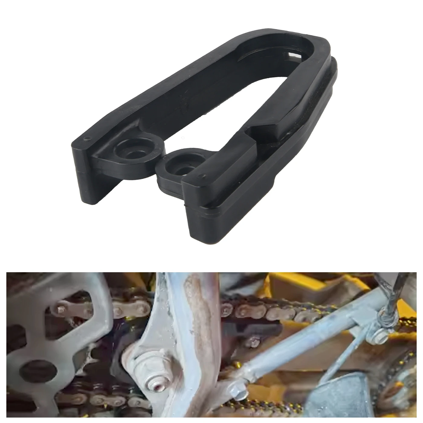 Chain Slider Swingarm Protector Fits for Honda 400X 400EX 1999 - 2008 Black