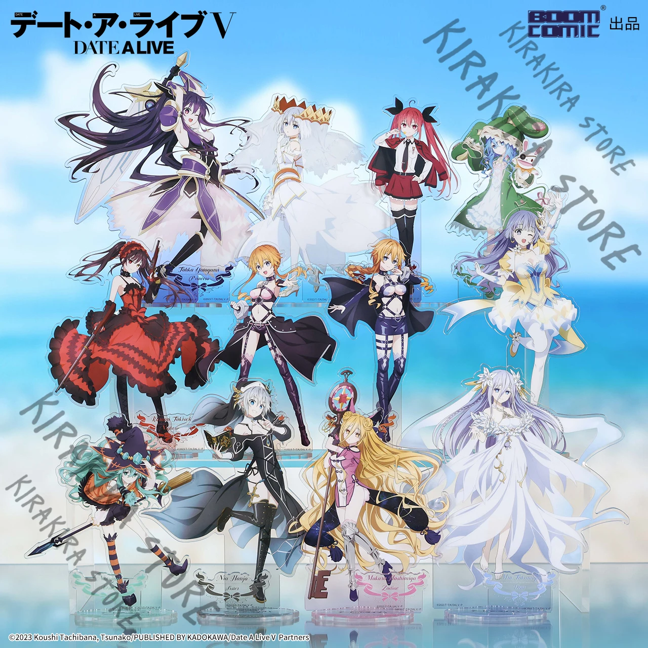 

DATE A LIVE Acrylic Standing Plate Model Stand Figure Ornaments Cosplay Tokisaki Kurumi Tobiichi Origami Kotori Itsuka Genuine