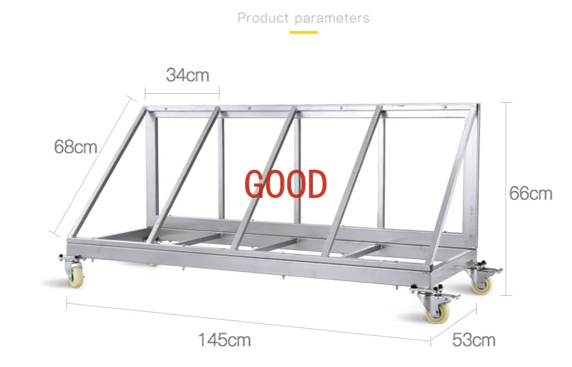 taller de reparación tienda 4S estante de colocación móvil de cuatro neumáticos, camión neumático