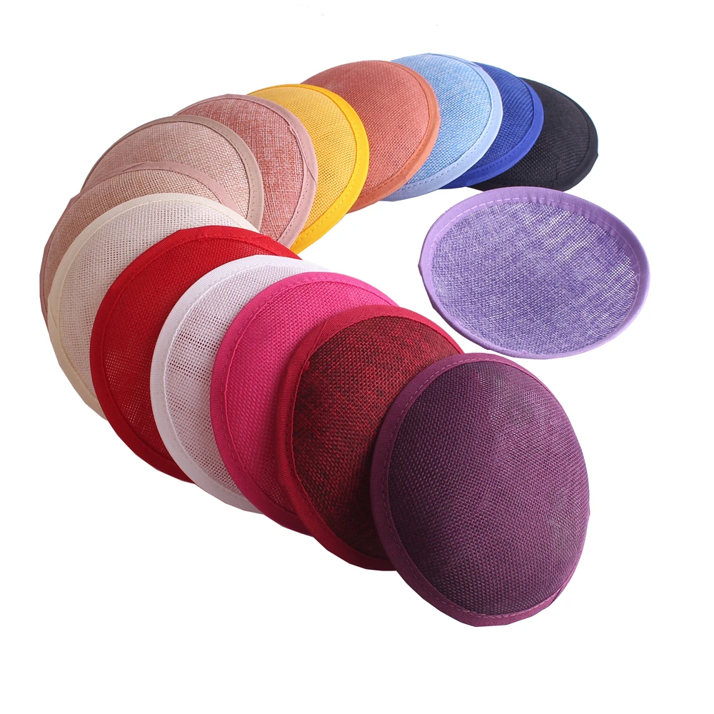13CM podstawy Fascinator na ślub Millinery CAP DIY akcesoria do włosów kobiety Party kolacja materiał rzemieślniczy Chapeau Fascinators Base
