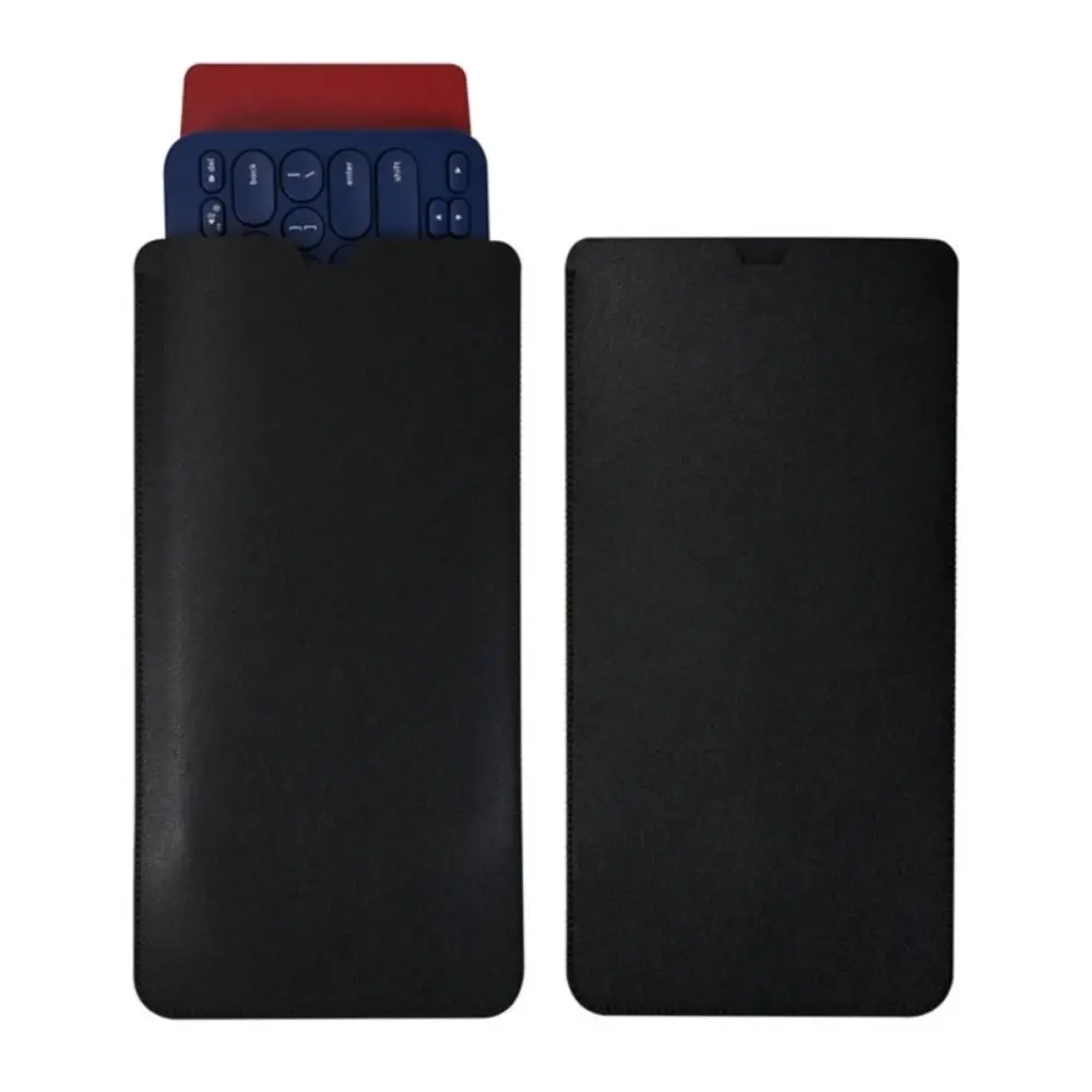 Bluetooth Keyboard PU Leather Keypad Pouch Wireless Keyboard Sleeve Protective Case for Logitech K380 Storage Bag