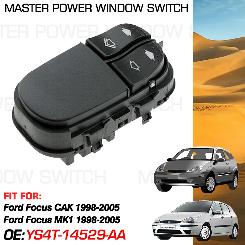 

Power Window Switch Button YS4T-14529-AA 6 Pins For Ford Focus CAK MK1 1998 1999 2000 2001 2002 2003 2004 2005 YS4T14529AA