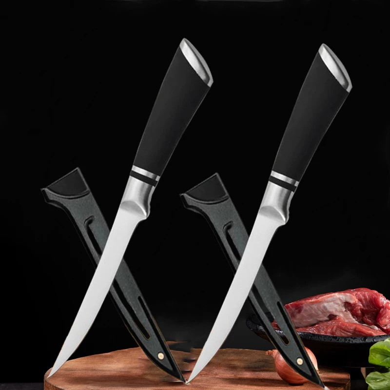 Stainless Steel Kitchen Fishing Knife Kitchen Knife Non-Slip Handle Meat Cleaver Boning Fish Slicer Knife Kitchen Knife Supplies