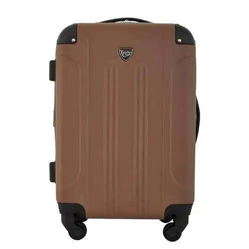 

Чемодан Travelers Club Chicago Hardside Expandable Spinner, цвет Rum Caramel, 22 дюйма, ручная кладь