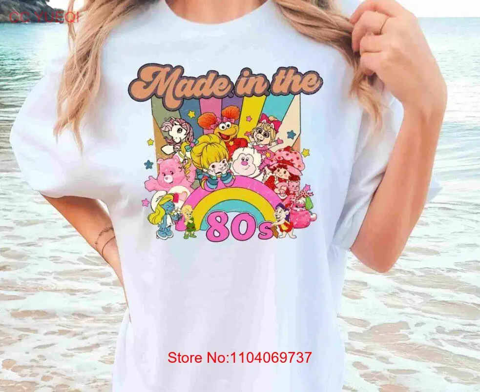 Cartoon Friends Nostalgia Shirt, Friends 80;s Cartoon Characters Rainbow Shirt