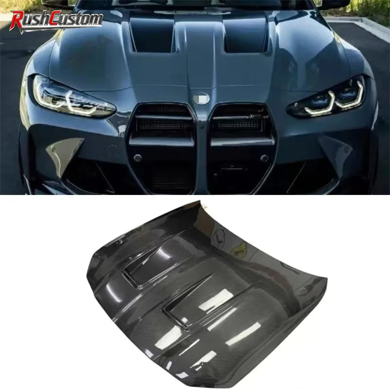 

For BMW G80 G82 G83 M3 M4 ReaI Dry Carbon Fiber Hood Cover Kit
