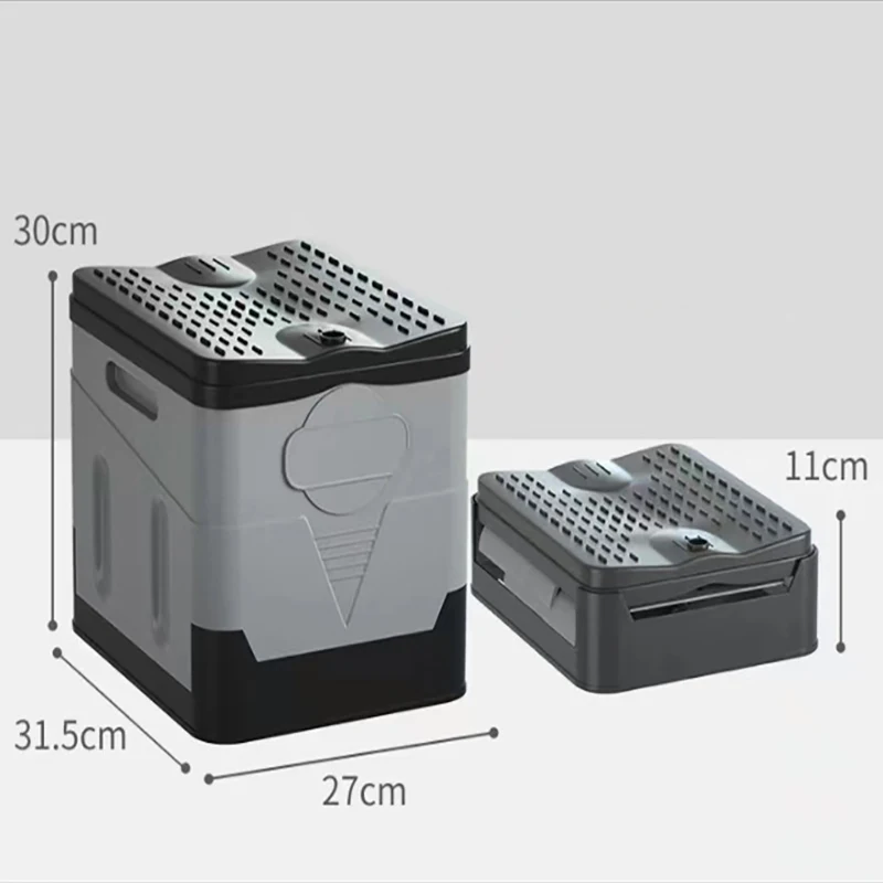 Folding Toilet, Portable, Collapsible, Anti-Odor Storage Box, Car Toilet, Adult Self-Driving Travel Emergency Toilet image 5