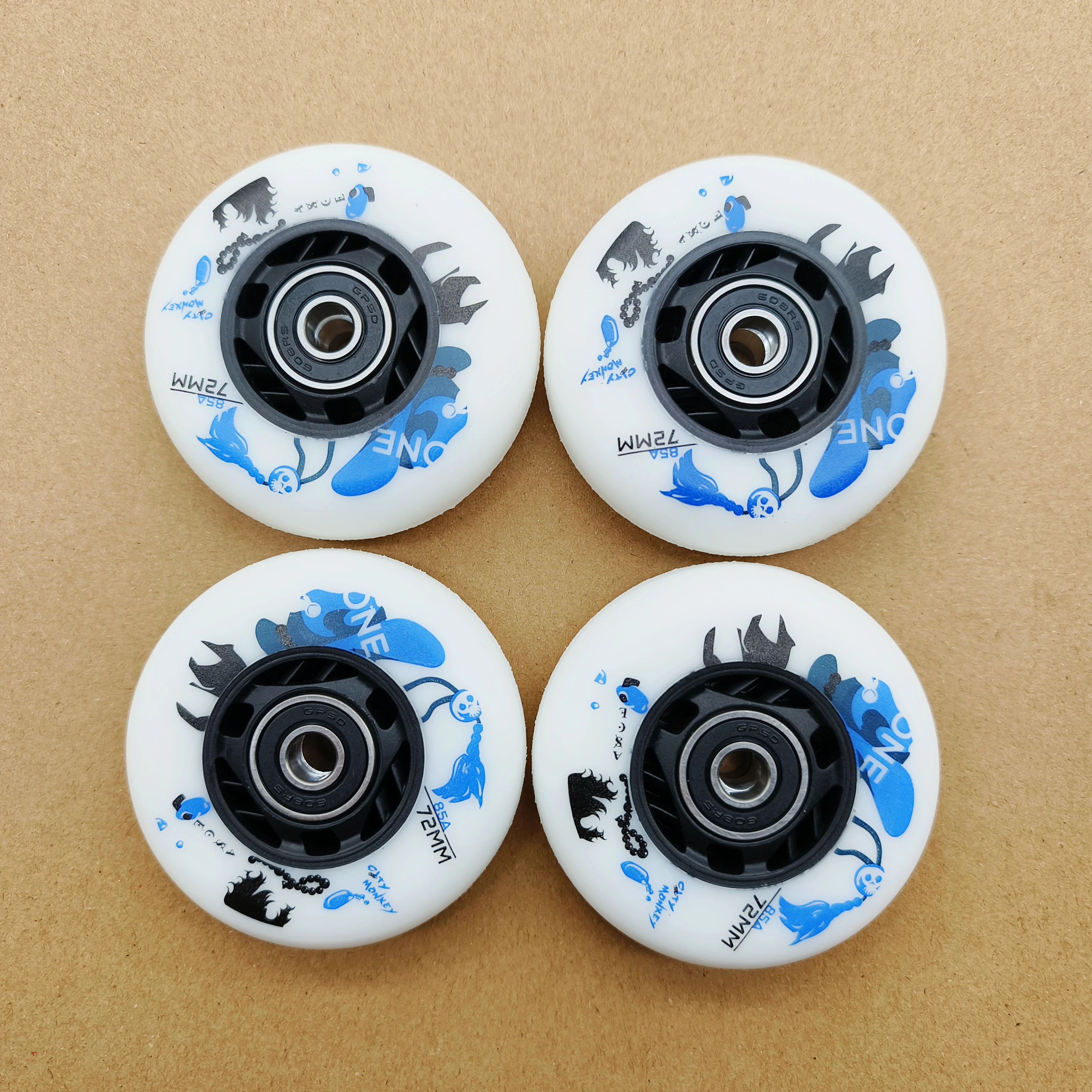 롤러 스케이트 휠, 85 A 레드 휠, 72 mm 76 mm 80 mm abec-9, 무료 배송