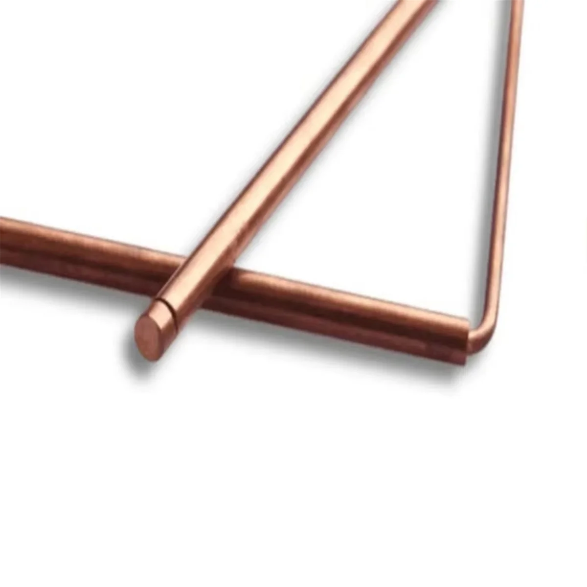 A002 2pcs 99.9% Copper Probe Rod Metal Detector Rod Divining Dowsing Rods for Water Treasure Gold Lost Items Finding Tools