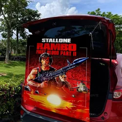 Classic Movie Rambo First Blood Small Size Cheerleading Banner Hand Pulled Flag Outdoor Atmosphere Flags