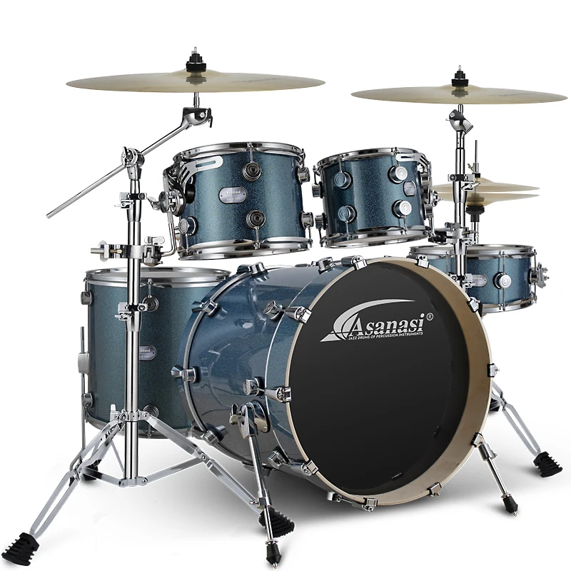 2025 Wholesales jazz drum 5 drum 3 cymbals acoustic drum set