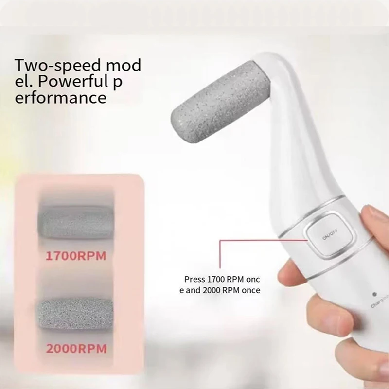 High quality hot-selling Electronic Pedicure Callus Remover Rechargeable Usb Charging Remover Electronic Foot File