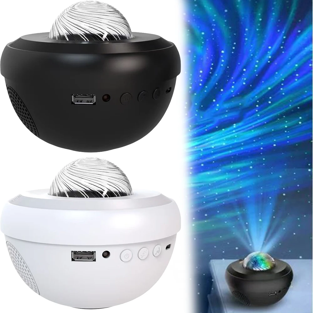 Starry Light Projector Built-in Bluetooth-Compatible Speaker LED Galaxy Light Aurora Projector Galaxy Star Night Light Projector