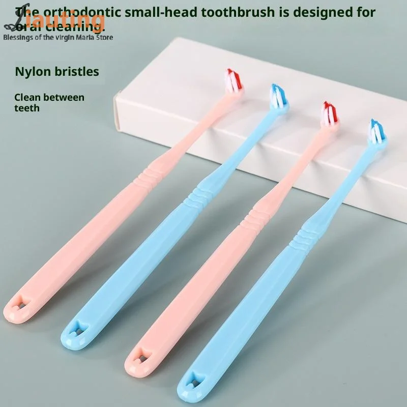 1/2/5 قطعة رأس صغير شعاع واحد لينة تنظيف الأسنان فرشاة الأسنان بين الأسنان لينة الشعر زرع الكبار أداة العناية بالفم